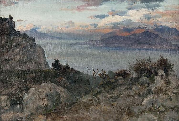 Mediterrane Kustenlandschaft, Albert Hertel